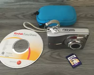 Kodak Digital Camera EasyShare C813 8.0MP Silver 4gb card case cd Tested Working - Picture 1 of 13