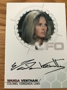 UFO SERIE 3: SILVER FOIL AUTOGRAMMKARTE: WANDA VENTHAM WV4 - FEHLDRUCK - Bild 1 von 1