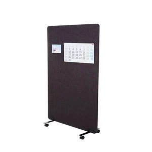 B-Ware Akustik-Trennwand MCW-G77, Raumteiler, Stoff/Textil, 127x80cm braun-grau - Bild 1 von 6