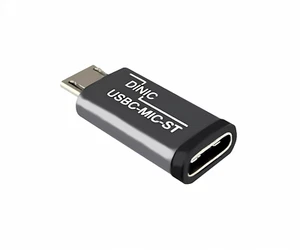 DINIC Adapter, Micro Stecker auf USB C Buchse Alu, space grau - Bild 1 von 7