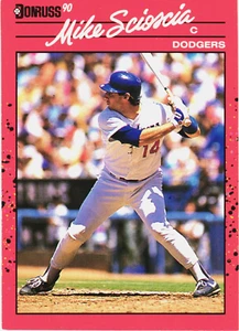 1990 - Donruss --- Mike Scioscia -- Card # 316 --- Los Angeles Dodgers - Picture 1 of 2