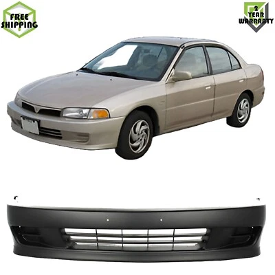 Front Bumper Cover Primed Plastic For 1997-2001 Mitsubishi Mirage Foto 1 de 4