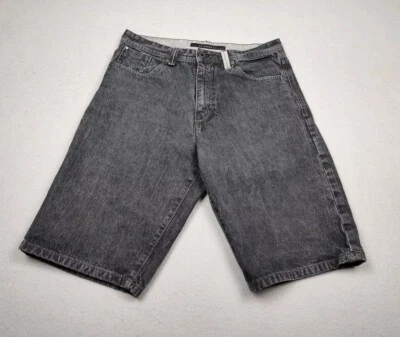 Pantalones Cortos De Colección Sean John Denim Para Hombres 32 Algodón Sueltos Pierna Ancha Y2K 32" CINTURA Negros Foto 1 de 4