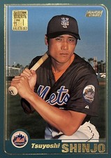 2001 Topps Tsuyoshi Shinjo Rookie Card New York Mets #725 NMMT