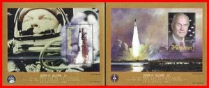 MICRONESIA 1998 JOHN GLENN / USA in SPACE 2 S/S mnh - Picture 1 of 1
