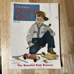 Vintage June 1955 Chilton's Motor Age Magazine - Classic Automotive Gem! - Picture 1 of 2