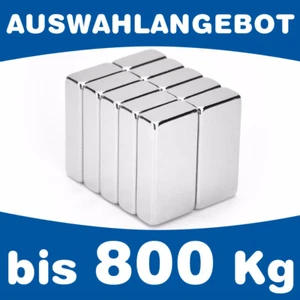 Neodymium Box Magnet Magnetic Box - Up to 800kg - CHOICE - Strong Super Magnets - Picture 1 of 24