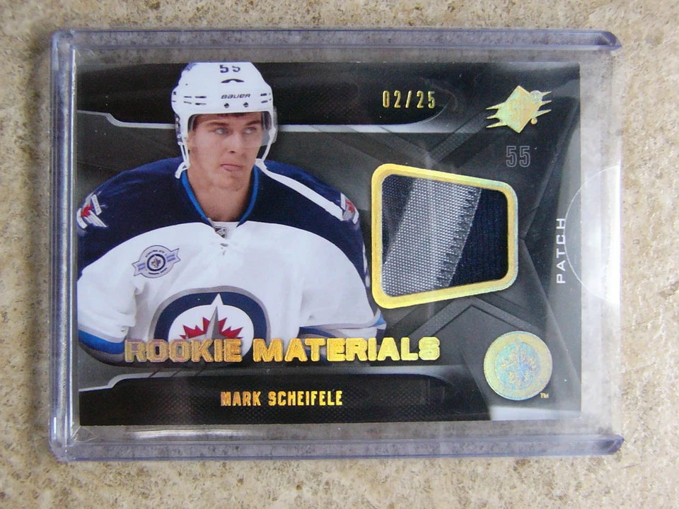 11-12 UD Upper Deck SPx Rookie Materials #RM-MS Patch MARK SCHEIFELE #02/25 - Image 1 of 1