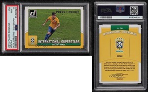 2015 Donruss International Superstars Press Proof Silver /199 Oscar PSA 9 MINT
