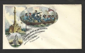 US 1901 GRAND ARMY OF THE REPUBLIC COMMEMORATIVE COLORFULLY DESIGNED COVER - Picture 1 of 1