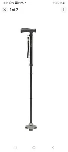 HurryCane HCANE-BK-C2 Freedom Edition Foldable Walking Cane with T Handle & Bag - Picture 1 of 15