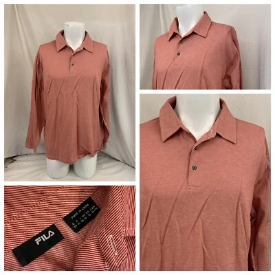 Camisa Polo Fila Manga Larga XL Roja 100% Algodón Usada Una Vez YGI P1-163 Foto 1 de 4