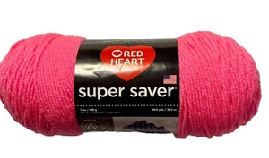 NUOVO filato Red Heart Super Saver in PRETTY 'N' PINK QTY 1 #4 Medium 364 yds - Foto 1 di 1