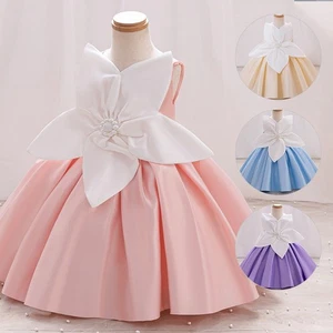 Luxury Flower Girl Dress Toddler Kids Ball Gown 2-10Y Birthday Wedding Party - Picture 1 of 6