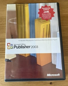 Dysk Microsoft Office Publisher 2003 + klucz produktu - Edycja Akademicka - Zdjęcie 1 z 2