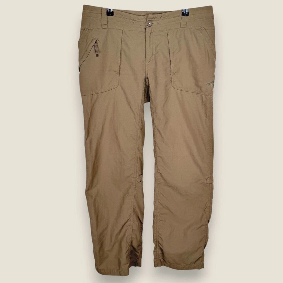 Pantalones de aventura The North Face para mujer talla 10 marrón nailon bolsillos con cremallera enrollables Foto 1 de 4