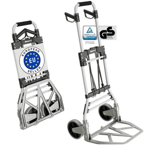 ATHLON TOOLS Aluminium faltbarer Bollerwagen - leichtgängige Räder mit Soft Trea - Bild 1 von 8