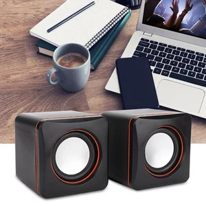Mini Cube USB Stereo 3 5 Mm Klinkenstecker Kabelgebundener Lautsprecher Für KUI - Photo 1/23