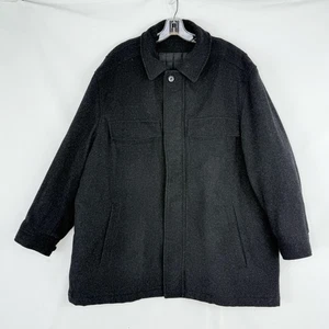 Tucson Dry Goods Mens Wool Gray Full Zip Warm Quilted Winter Coat XL - Picture 1 of 22