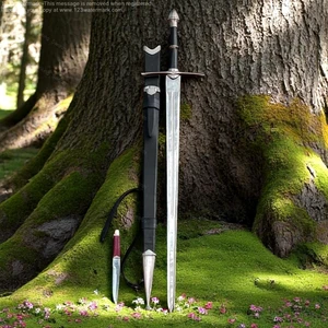 Espada Strider Aragorn Forjada a Mano Anduril Disfraz Cosplay LOTR Vaina y Cuchillo - Imagen 1 de 4