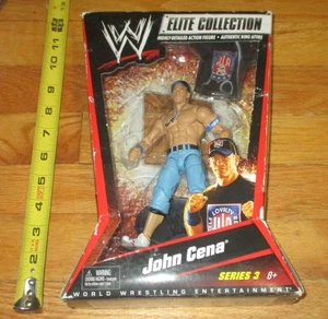 Figura de lucha libre Elite John Cena Mattel 2010 WWF WWE serie 3 equipo HLR - Imagen 1 de 5