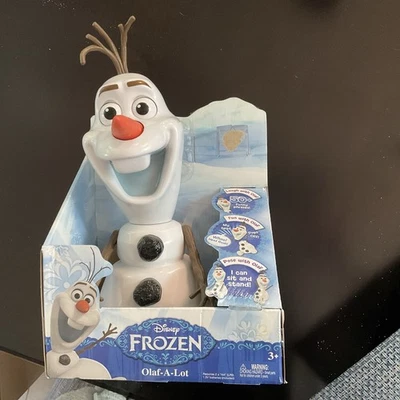 Olaf-a-Lot Disney Frozen Interactive Talking Plastic 13” Snowman. Jakks Pacific - Image 1 of 2