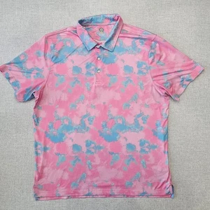 Chubbies Poloshirt Herren XL Kurzarm rosa blau hell - Bild 1 von 8