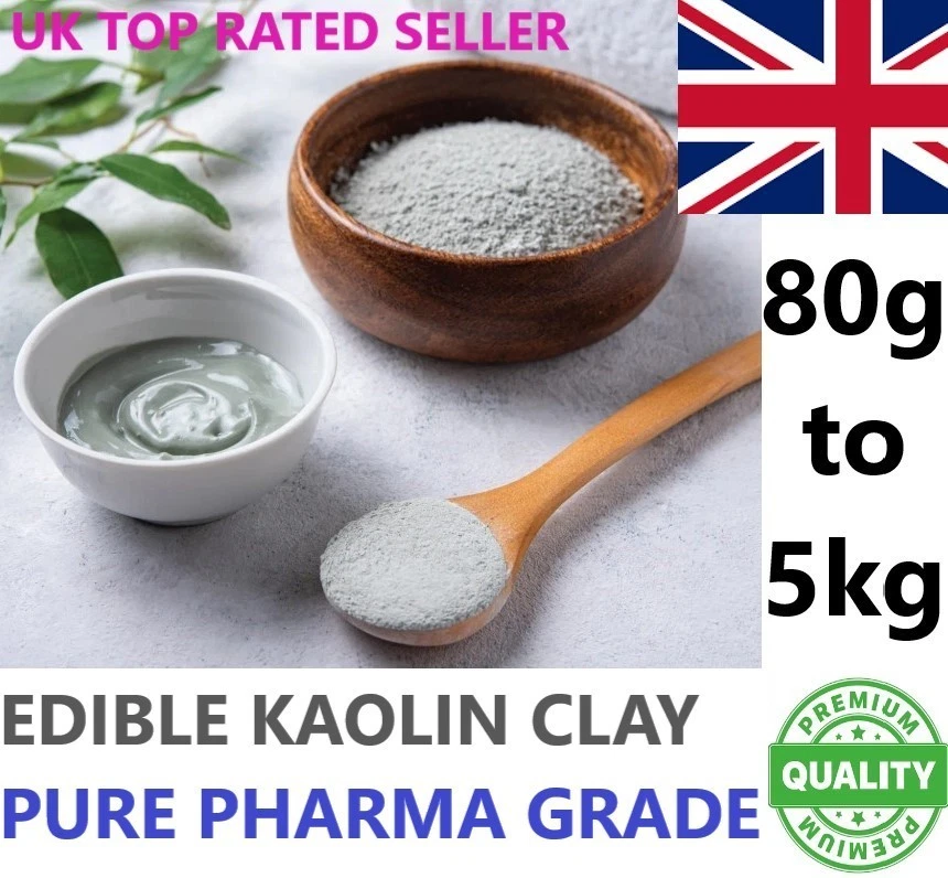 Edible Kaolin Clay Lopko Calaba 80g-5kg Pure Pharma Grade Free P&P - Image 1 of 1