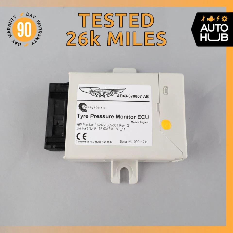 Aston Martin V8 Vantage DB9 Tire Pressure Monitoring System TPMS Receiver OEM - Image 1 of 4