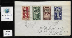 WC1_13328. ITALY: TRIESTE FTT. Nice cover to Italy w. BIENNALE set. Scott 36-39. - Picture 1 of 1