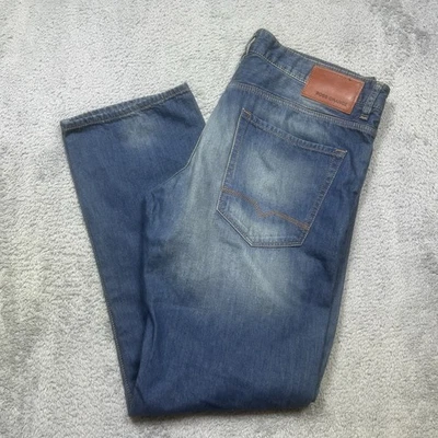 Hugo Boss Jeans 36X32 Orange 25 Label Relaxed Fit Button Fly 100% Cotton Denim - Image 1 of 4