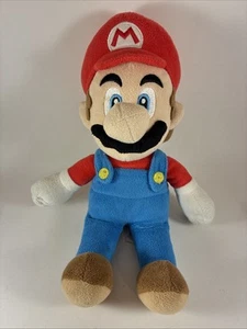 Nintendo 2010 Super Mario Word Plush 9" Doll Blue Overall Red Hat Character - Picture 1 of 3