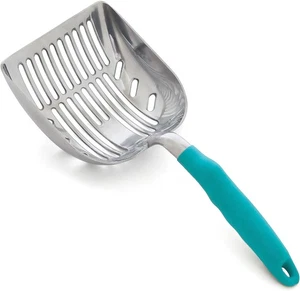 DuraScoop® Premium Multicat Cat Litter Scoop | Solid 1 Scoop, Random Color - Picture 1 of 7