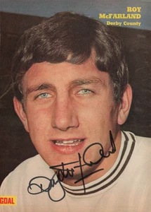 DERBY COUNTY & ENGLAND: ROY McFARLAND SIGNED A4 (12x8) MAGAZINE PICTURE+COA - Picture 1 of 1