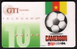 10u Copa Mundial de Fútbol (1994): Tarjeta telefónica Camerún - Imagen 1 de 1