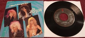 Poison, I Won't Forget You, 45", 1987, Capitol Records, B-44038, VG+ - Picture 1 of 2