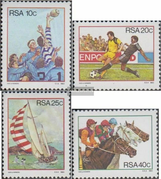 afrique du sud 634-637 (complète.Edition.) timbres prémier jour 1983 Sports - Photo 1/1