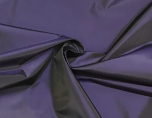 Purple Black Iridescent Taffeta Fabric 60” Width Sold By The Yard - Picture 1 of 2