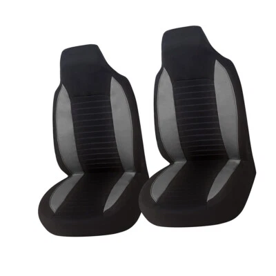 High Back Bucket Front Seat Fabric Car Seat Covers Protection Mat Accessories - Image 1 of 4