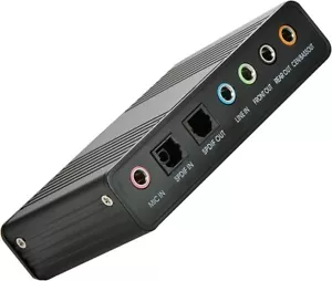 Scheda Audio Esterna a 6 Canali USB 2.0 Esterna 5.1 Surround Sound Ottico S/PDIF - Foto 1 di 3