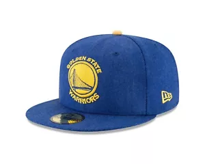 Sombrero Ajustado Golden State Warriors New Era Heather Hype Azul 59FIFTY - Imagen 1 de 7