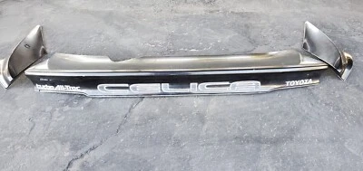 86-89 TOYOTA CELICA ALL-TRAC AWD SPOILER TRASEIRO TRÊS PEÇAS PRETO ORIGINAL - Imagem 1 de 4