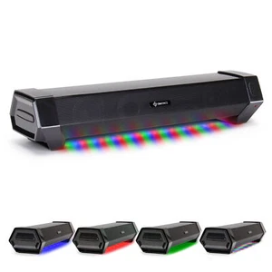 Gaming Speaker Soundbar - Under Monitor PC LED Speaker with 40W Peak Audio Power - Picture 1 of 9