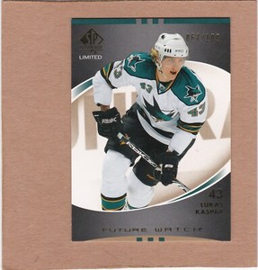 2007-08 SP Authentic Limited Lukas Kaspar Rookie RC 067/100 San Jose Sharks #187
