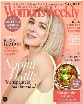 Australian Women's Weekly Magazine Mar 2025/NAOMI WATTS - Image 1 of 3