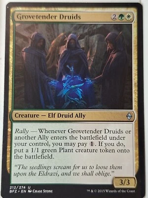 Grovetender Druids - Battle for Zendikar - Magic the Gathering MTG Nice! - Image 1 of 2