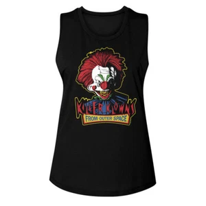 Killer Klowns From Outer Space Movie Creepy Rudy Women's Muscle Tank T Shirt - Picture 1 of 3