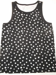 Girls Toddlers Baby Tank Top Black with White Stars Garanimals 5T - Picture 1 of 2