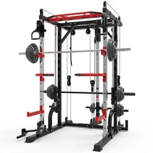 Heavy Duty Smith Squat Rack Machine Whole Body Gantry Fitness Home Gym Complex