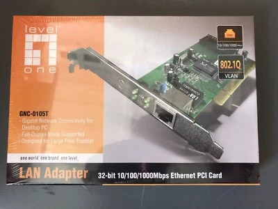 Netzwerkkarte LEVELONE LAN Adapte Gigabit Ethernet Netzwerkadapter - Bild 1 von 4